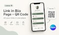 create a free linktree bio link page with qr code using canva