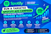 run spotify ads campaign for spotify music track and trigger algorithm