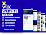 redesign wix website development, wix landing page canva design figma ai to wix