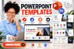 create powerpoint templates, business presentations and branded slide decks