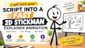 turn your script into a fast 2d stickman explainer animation