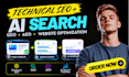 optimize technical SEO, GEO and aeo for ai search visibility
