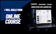 build thinkific website, with course upload, landing page