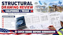 review california and texas structural drawings before permit