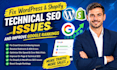 fix wordpress and shopify technical SEO issues, and improve google rankings