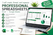 create excel spreadsheets with formulas and formatting
