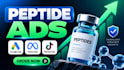 fix peptide ads issues and set up compliant google and facebook ads