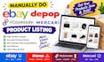 manually do ebay depop poshmark mercari product listing