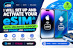 setup and activate your esim with unlimited support for iphone and android