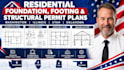 design residential foundation, footing and structural permit plans