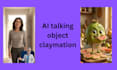 create viral talking object, claymation