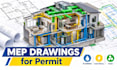 design mep engineering drawings for building permit approval