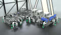 offer 3d assembly line, heavy machinery, processing machinery animation