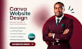 build canva website design canva landing page website design