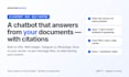 build an ai chatbot that answers from your documents, self hosted on dify