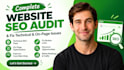 perform website SEO audit and fix technical and on page issues