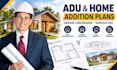 design adu plans garage conversion plans home addition permit drawings