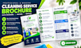 create a cleaning service brochure with packages pricing and services
