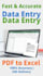 do fast, accurate data entry in excel, PDF to excel