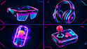 design custom synthwave vtuber assets and retro stream props