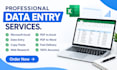 do accurate data entry excel copypaste and web research