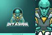 design a cool and creative high quality alien logo