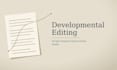do developmental edit to your fantasy or sci fi manuscript