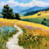 paint a custom landscape oil painting on canvas