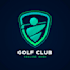 draw modern golf logo for golf courses and business