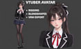 design custom vtuber avatar with rigging, blendshapes and vrm exports