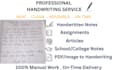 write neat handwritten notes and assignments