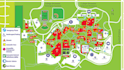 design a campus wayfinding map, navigation map and college site plan
