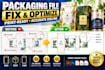 fix and optimize your packaging file to be print ready