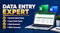 expert data entry, and virtual assistant tasks