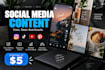 create social media content