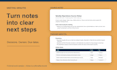 turn your meeting notes into clear minutes and action items