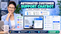 setup automated customer support chat widget businesss web portal chatbot