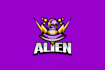 make a one of a kind alien mascot logo