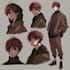 draw anime character sheet for you