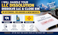 do llc dissolution, dissolve llc, and close ein in wyoming, delaware, new mexico