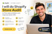 do shopify store audit to find sales problem and improve ecommerce conversions