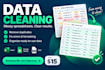 clean messy data, remove duplicates and fix excel formatting