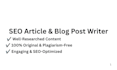 write SEO blogs and articles