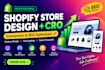 design a high converting shopify store with cro and SEO optimization