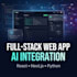 build a full stack web app with ai integration