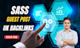 build saas backlinks via high DR saas guest post and b2b link insertion