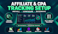 install and configure affiliate tracking and CPA tracking software