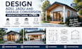design adu, jadu and garage conversion architectural plans