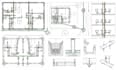 do sanitary sewer design layout sewer plan riser diagram plumbing cad drawing