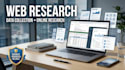 do web research, data collection and online research
